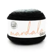 Mandala Gradient, Multicolor Yarn for Knitting, Crochet and Crafting, Black,