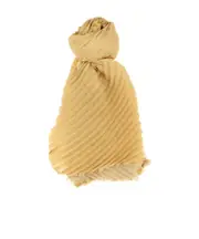 Issey Miyake Double Pleats Stole One size silver grass beige