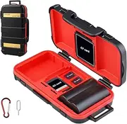 Professional Memory Card Case Holder SD XQD TF CF Compact Flash Micro SD Water-Resistant Camera DSLR Battery Organizer Storage | Media Storage Holder