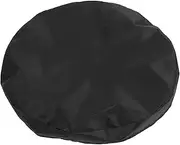 Abaodam Round Fire Pit Cover Heavy Duty Oxford Fabric Outdoor Accessory Durable Barbecue Pit Table Protection Stylish for Garden Use Space Saving Design