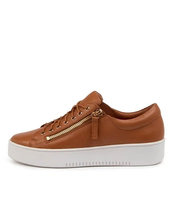 New Django & Juliette Laila Scotch Lea Wht Sole Womens Shoes Casual