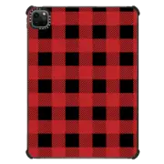 iPad Pro 11-inch (3rd/4th gen) iPad Impact Case Gingham Buffalo Plaid Red and Black
