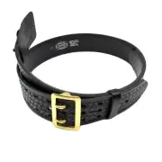 Jay Pee Sam Browne Basketweave Half Lined Waist Belt Size 48 Brass 2 1/4"