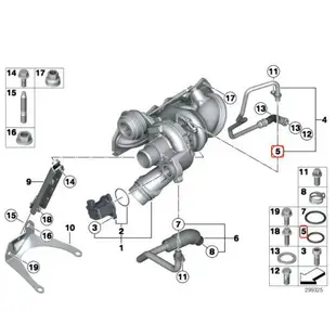 BMW N13 B38 B46 B47 B48 渦輪管路 原廠 O型環 11537610049BMW N13 B38