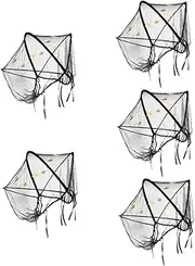 VICASKY 5pcs Stroller Insect Mesh Net Crib Tent Cover Pram Netting Fly Netting Stroller Tent