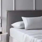 NNEDSZ Cotton Flannelette Sheet Set 40cm Wall White Queen