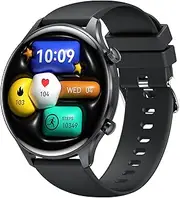 [BRUBOSES] AMOLED 1.75" Smart Watch for Men (Answer/Make Calls),Lightweight 100+ Sport Modes Fitness Watchs with Sleep Monitor, Health Monitor Men's Smartwatch for Android Phones iPhone(2 Bands)