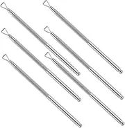 Ipetboom 6pc Cuticle Pusher Set for Nail Care Stainless Steel Tools for Manicure Pedicure Nail Polish Remover Scraper Fingernail Polishing Tools