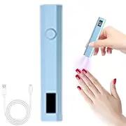 UV Pen Light for Nails - Rechargeable Small LED Display Pen for Nails | 2 Timers Handheld Glue Dryer, Professional Cordless Lamp for Women