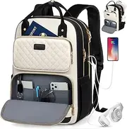 IGOLUMON Laptop Backpack for Women 15.6 Inch Waterproof Carry on Backpack TSA Friendly Computer Backpack for Travel College 35L