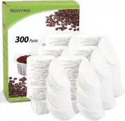 K Cup Coffee Paper Filters with Lid Disposable for Reusable K Cup Filters, Dispo