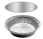 7" Round Aluminum Foil Take-Out Pan w/Board Lid -Disposable Food Container 500PK