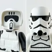 3D Printed - SCOUT TROOPER & STORMTROOPER XL Brick Fig 8.5 In / Lego Inspired
