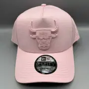Chicago Bulls Hat Men Pink Gray 9Forty New Era NBA Snap Back Cap New