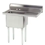 Advance Tabco 18 in x 18 in x 12 in 1 Compartment Sink w/ Right
