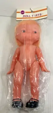 New Sealed Vintage Zim’s Plastic Doll Making Craft 10” Made In Hong Kong F5