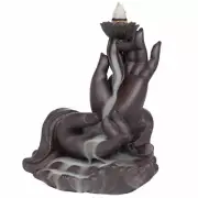 14cm Zen Smoke Incense Holder Buddha Hand Backflow Waterfall Incense Burner