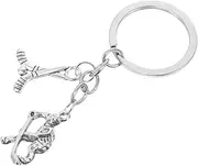 Generic Hockey Player Key Ring Pendant Stylish Backpack Bag Decor for Sports Lovers for Birthdays Festivals Eye Catching Design Party Favors