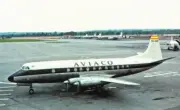 Aviaco Vickers Viscount EC-AZK postcard