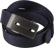 [LIFKOME] Men's Automatic Buckle Belt Ratchet Nylon Belt for Men Universal Length 120cm Timeless Design
