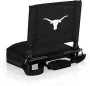 Picnic TIME NCAA Georgia Bulldogs Gridiron Stadium Seat, Lightweight, Portable Folding Chair for Bleachers and Benches, (Black)