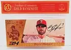 BRYCE HARPER PHILLIES 24K GOLD BANKNOTE "UNIQUE STOCKING STUFFER"