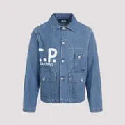 [Cp Company] Cp Company-Blue Cotton Jacket-Uomo 48 IT