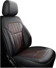 Car Seat Covers Compatible for Volvo Xc90 Xc40 Xc60 C30 C70 S60 S80 V40 V60 Custom Leather Auto Accessories(1Pcs-Balck Coffee)