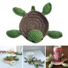 Insulation Tea Coaster Knitted Cup Holder Funny Tortoise Coaster Office
