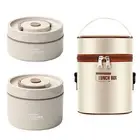 Camping Meal Container Microwave Safe Lunch Box Stainless Steel Set