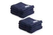 8pc Onkaparinga 30x30cm Cotton Flinders Bathroom Face Washers Set 600GSM Denim