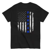 PAWPAW Shirt usa flag gift grandpa father's day thin blue line police officer