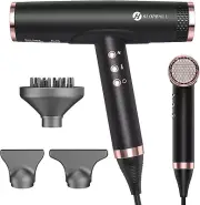 Professional Hair Dryer, Ionic Hair Dryer with Diffuser, Lightweight Compact Pow