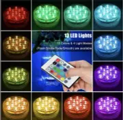 LOT 13 LED Submersible Lights Remote/Magnet/Suction Underwater Light Fish Tank