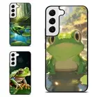 Water Lily Frog art Anti scratch Cover For Samsung Galaxy Z Fold Flip 3 4 5 6