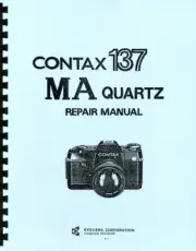 Contax 137MA Quartz Service & Repair Manual Reprint