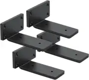 4 Pack Shelf Brackets 4 Inch Floating Shelf Bracket 1/5 Inch Thick Heavy Duty Hi