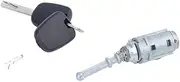 FKAUPUZTY 9170.T9 9170T9 Front Left Lock Door Lock Barrel Cylinder with 2 Keys Fit for Citroen C2 C3 C4