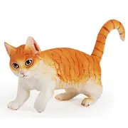 Cat Figurine Decorations Simulation Animal Model Kids Toy Statue Solid Persian Pet Home Display Toys