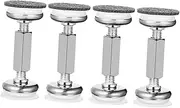 Toddmomy 4 Sets Bedside Anchor Bed Frames Headboard Stabilizer Pads Bed Stabilizer Headboards for Adjustable Bed Couch Wall Spacer Bed Support Headboard Pad 304 Stainless Steel Silver