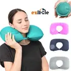 Travel Pillow Press Type Inflatable Neck Pillow U Shaped Car Flight Head Rest