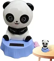 Solar Car Dashboard Ornaments, Solar Powered Car Dashboard Dancing Doll, Dancing Panda Doll Figure Small Car Interior Ornament, Shaking Head Toy, Swinging Car Decoration Ornaments