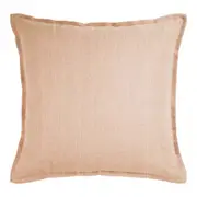 J Elliot Home Linen Collection 50x50cm Feather Filled Cushion Pillow Sqr Blush