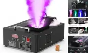 Fog Machine 1500W with Upgrated 24 RGB LED Stage Lights,Vertical Smoke Machine