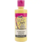 Tulip Soft Fabric Paint 4oz Matte - Sunshine Yellow