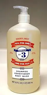 Trader Joe 039;s - Formula NO.3 All for ONE, ONE for All Shampoo, Conditioner amp; Body Wash NET 32 FL OZ 946 ml
