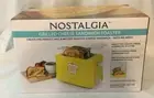 NOSTALGIA Grilled Cheese Maker Extra Large 2-Slot Toaster Sandwich Maker, Yellow