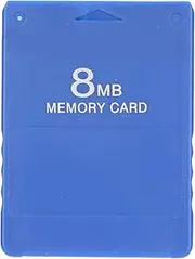 Cuifati 8MB PS2 High Speed Game Memory Card, Supports FMCB1.966, Blue