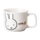 【小禮堂】Miffy 米飛兔 陶瓷馬克杯 260ml - 白大臉款(平輸品) 米菲兔