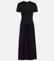 [Victoria Beckham] Victoria Beckham Gathered midi dress AU 14 black